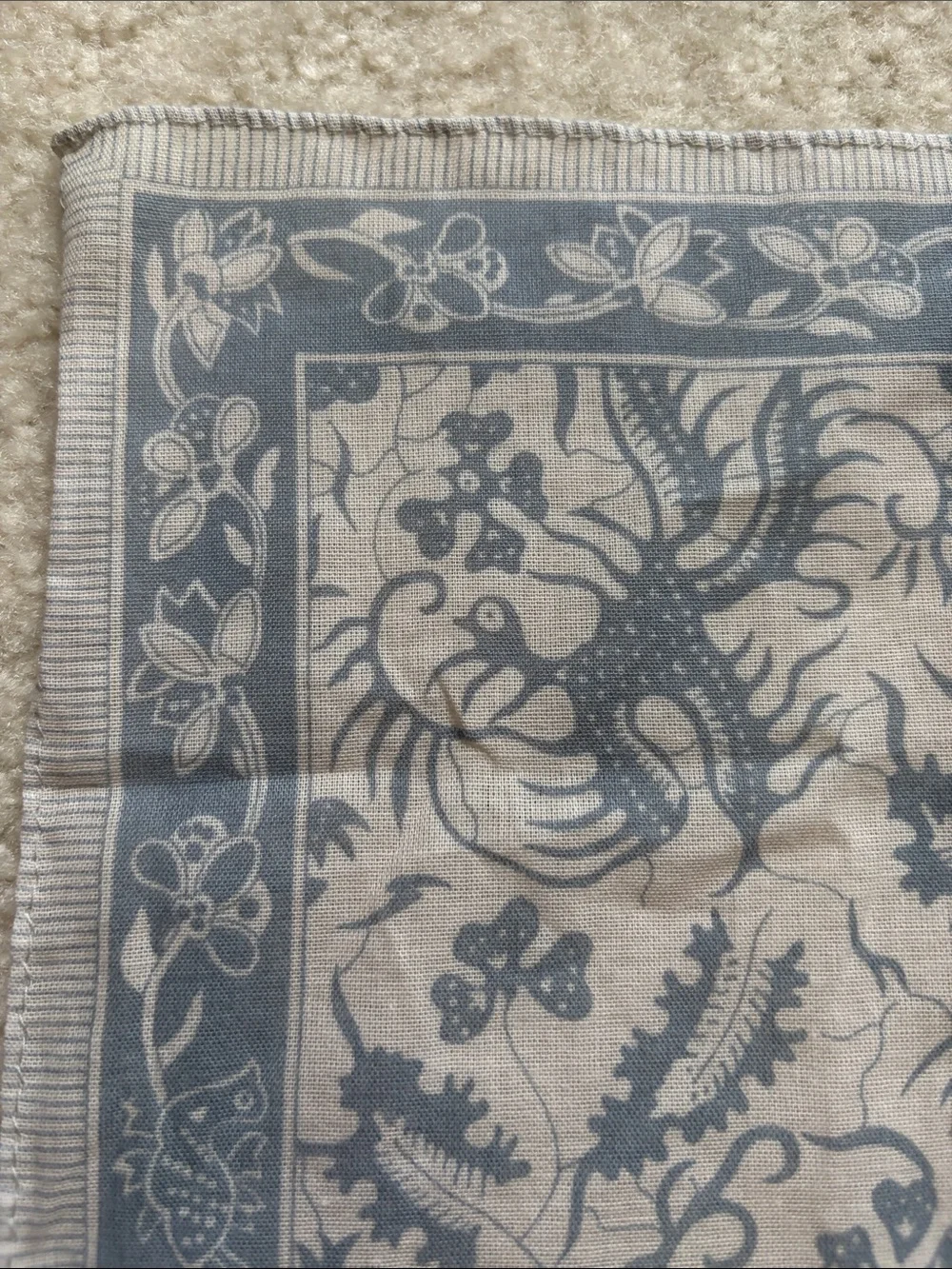 Banana Republic Blue Floral Scarf